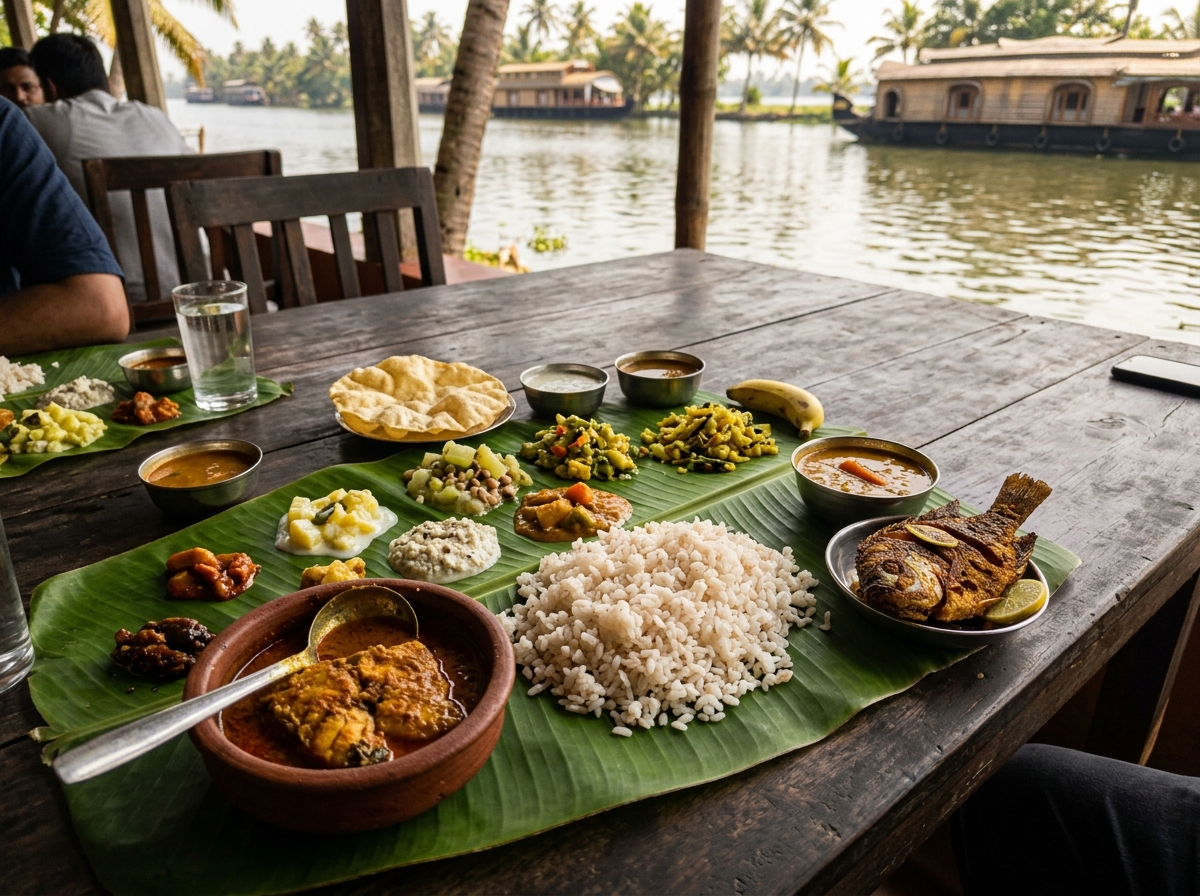 Authentic Kerala Feast Spread